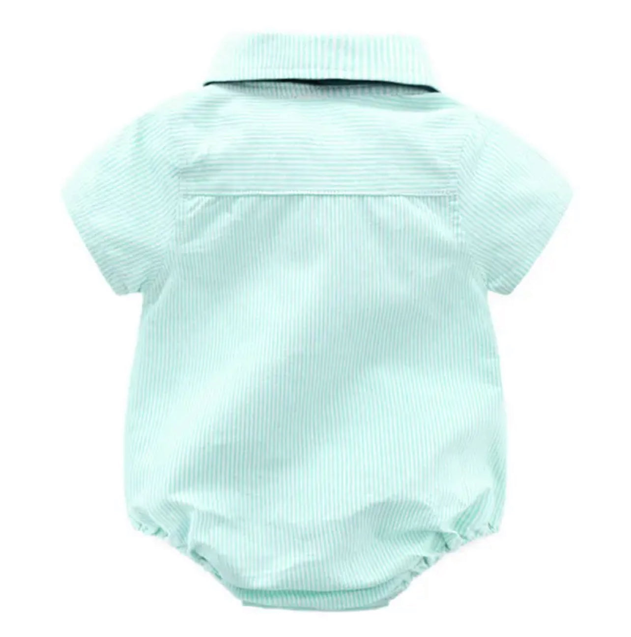 Baby ‘Mint Bowtie Bodysuit’ Comfy Short Sleeve Onesie