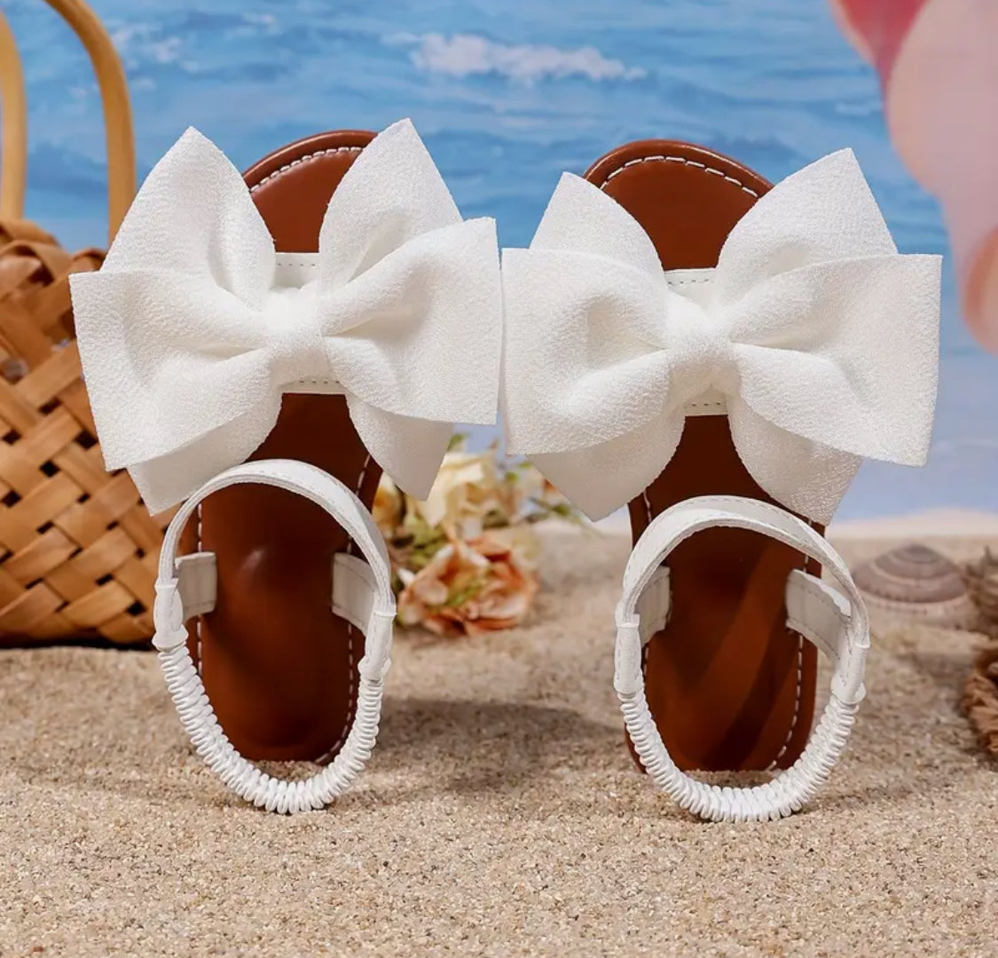 Girls ‘HEATHER’ Chic Bow Beach Sandals