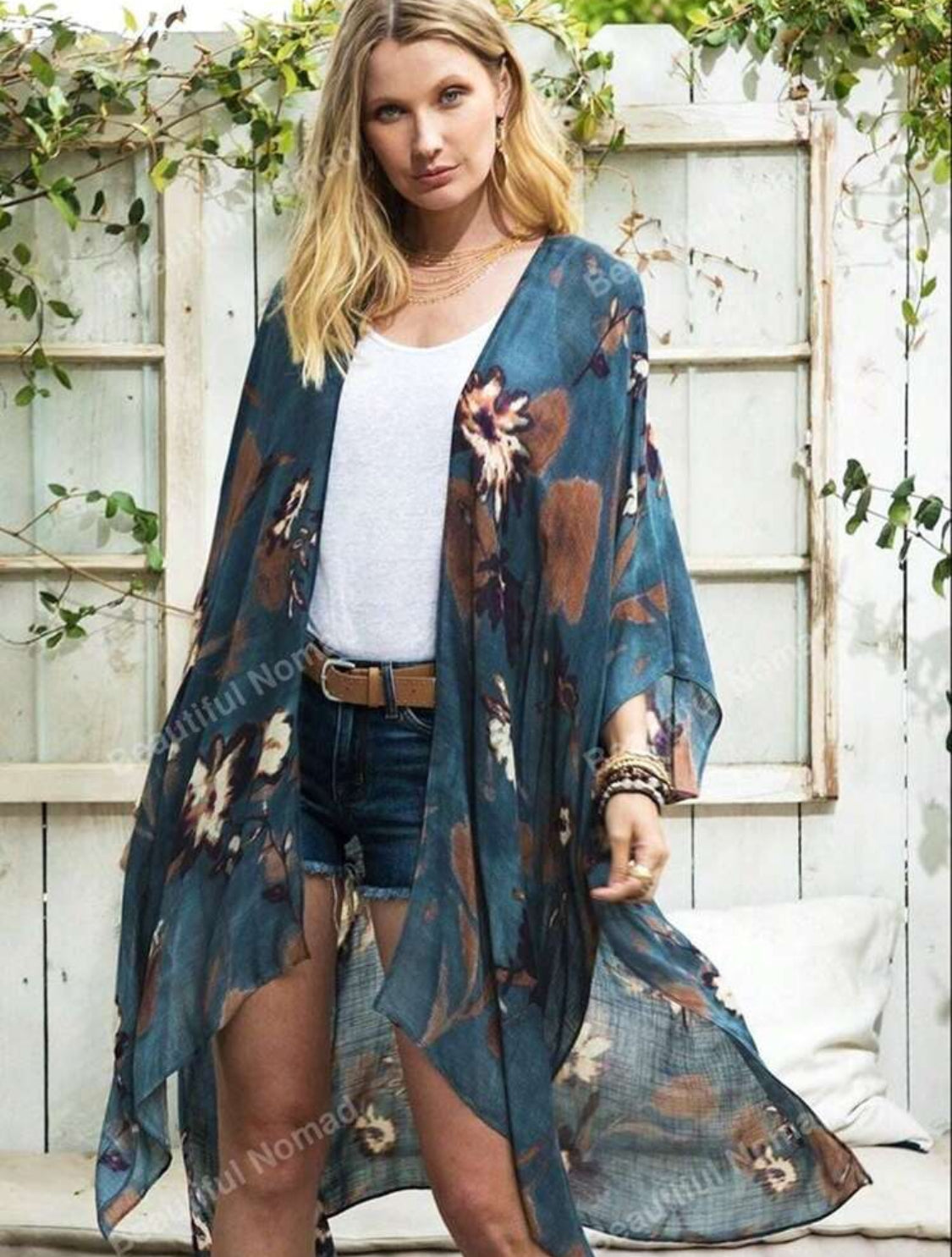 ‘Bali’ Batwing Sleeve Kimono Cover Up