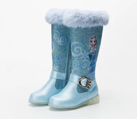 ‘PRINCESS ELSA’ Tall Low Heel Boots