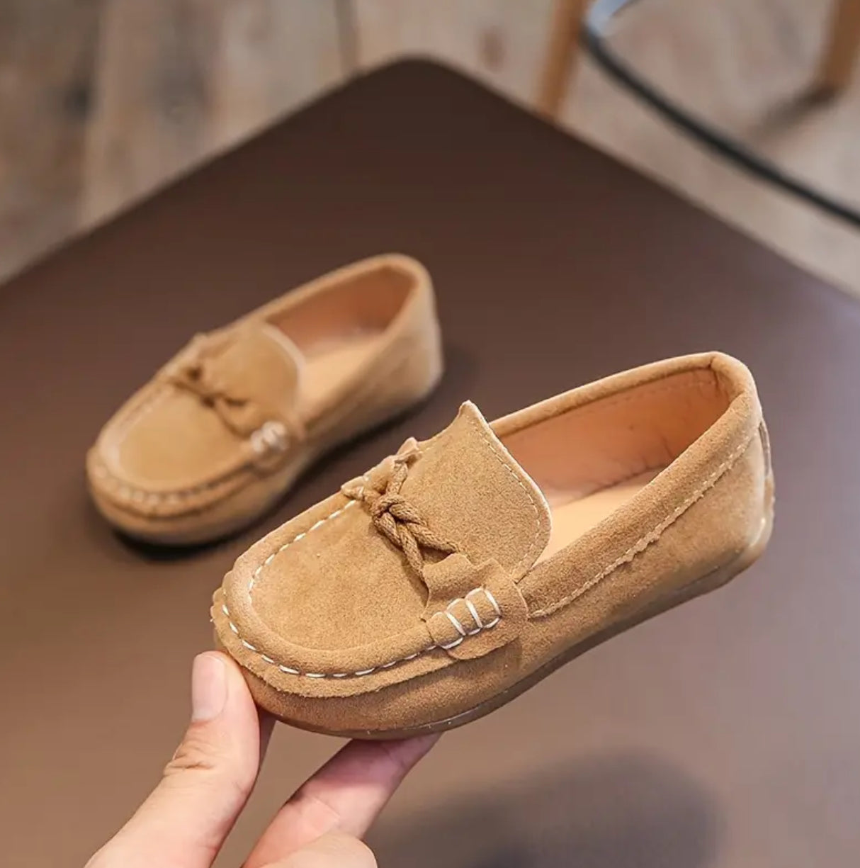 Casual Solid Color Low Top Slip On Loafer Shoes For Boys