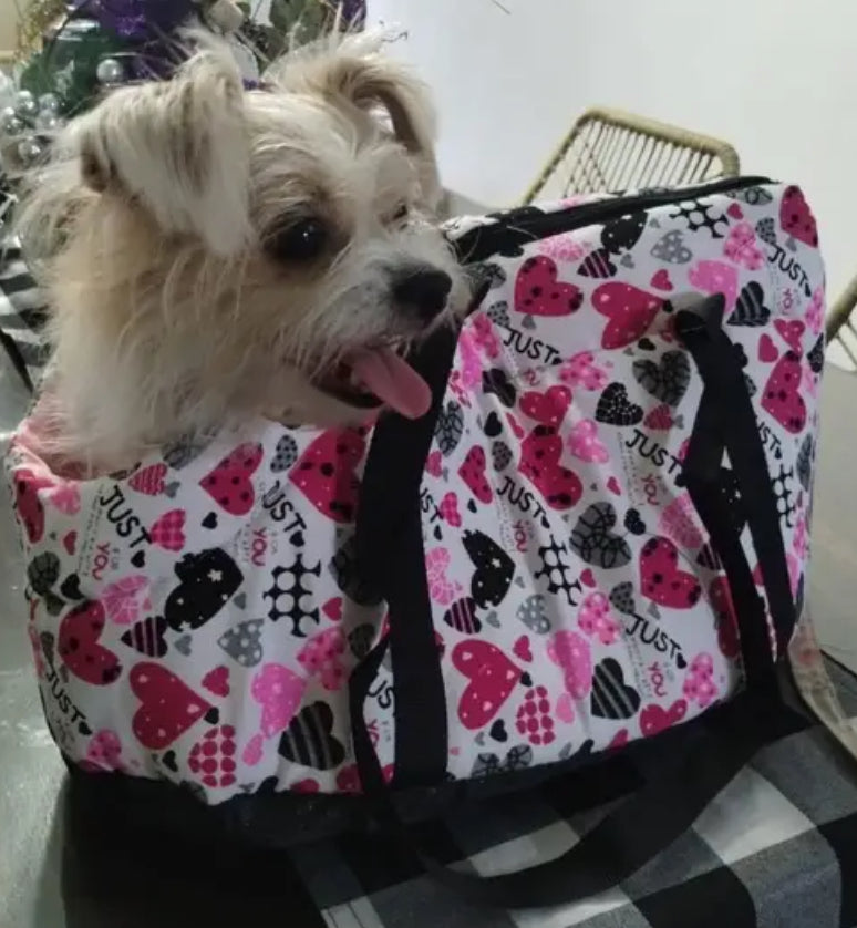 Packable Pet Carrier Bag For Dog & Cat, Breathable Dog Handbag For Travel