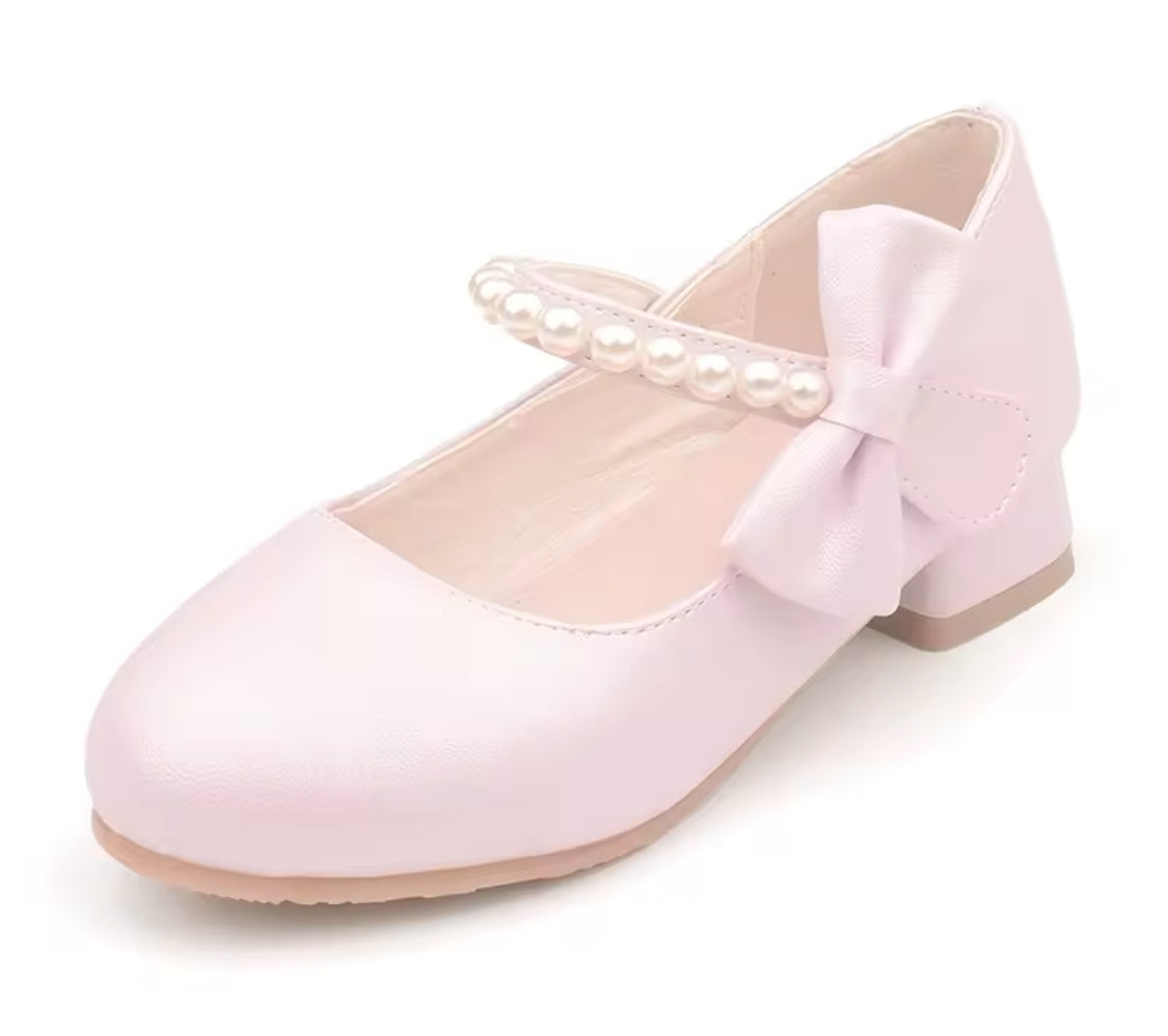 Girls ‘Bows & Pearls’ Shoes