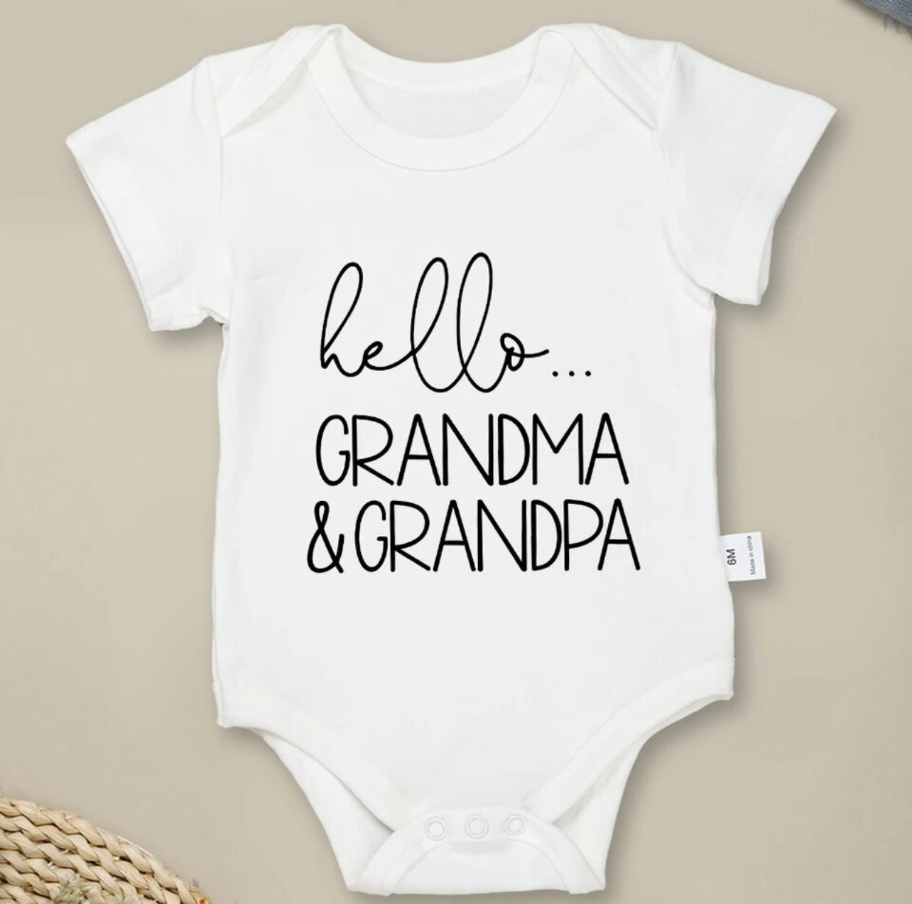 Hello Grandma & Grandpa, Onesie