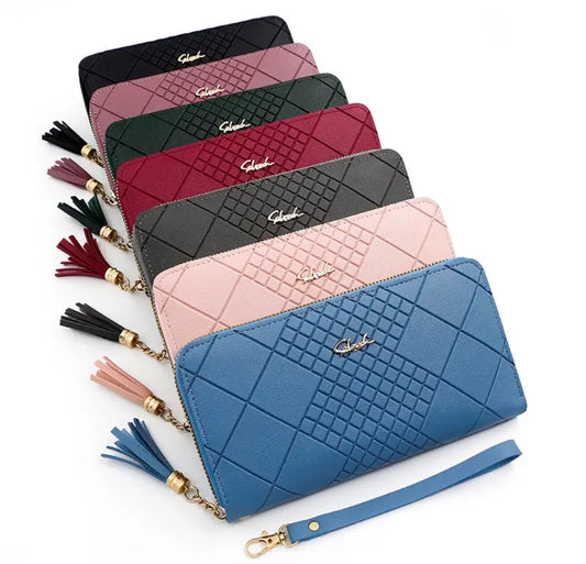 Modern Wristlet, Faux Leather Clutch Wallet