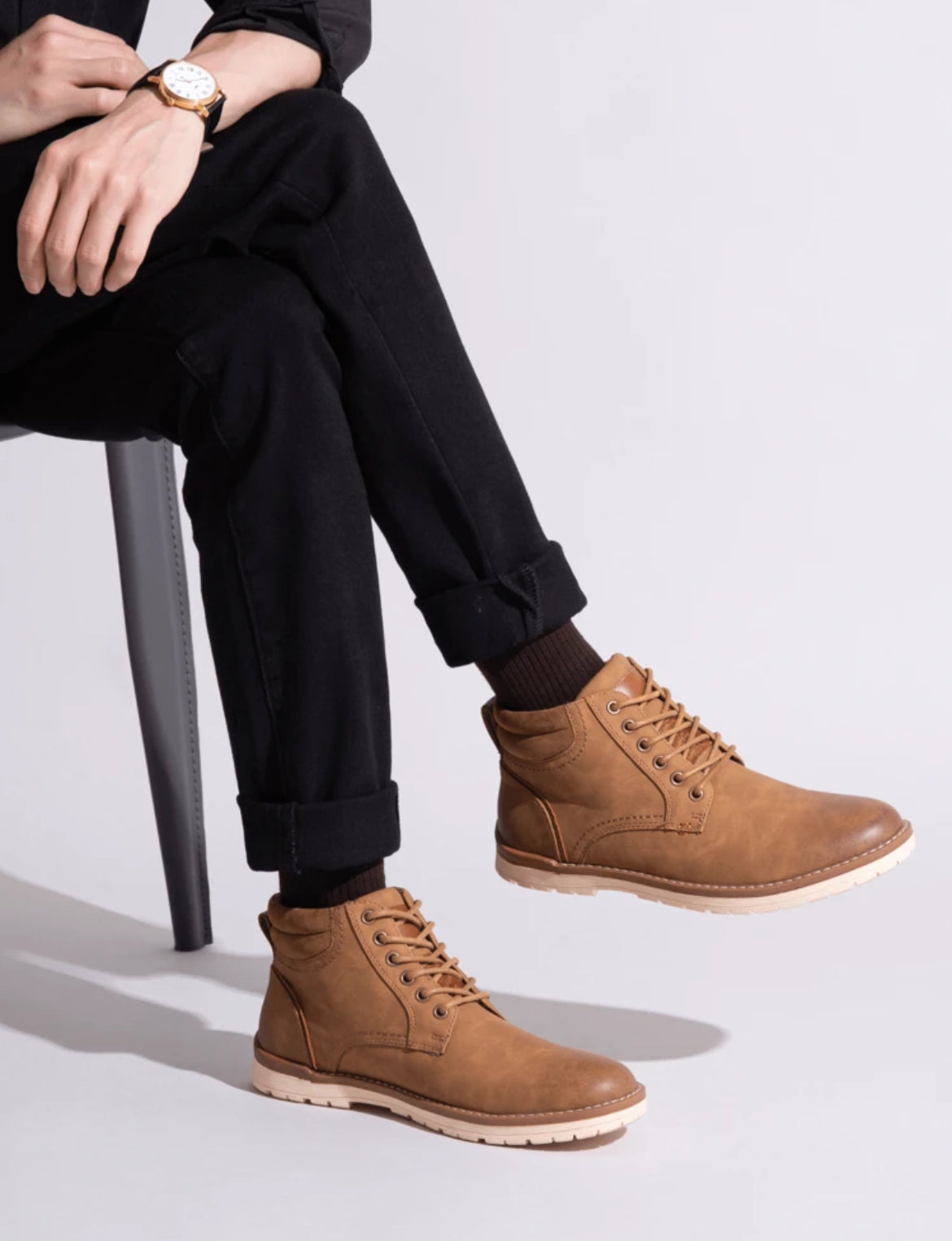 Men's Business Casual, Chukka, Water-Resistant Ankle Boots