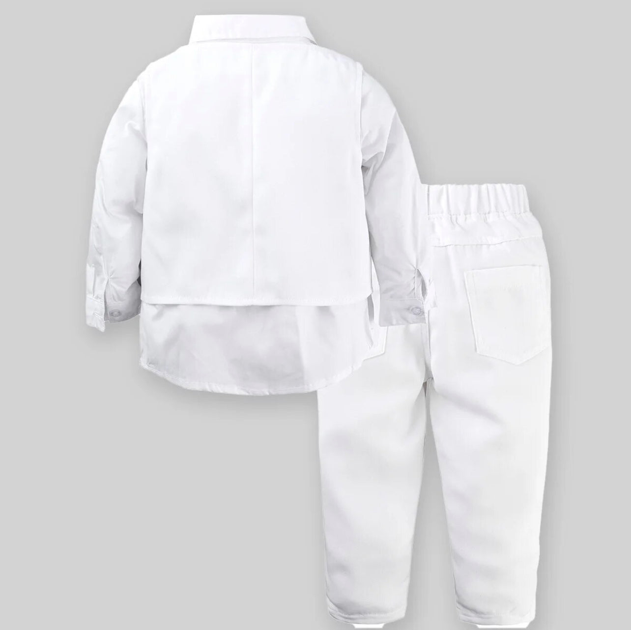 4 Piece Set, Formal Suit,Outfit for Boy’s, Vest Shirt Pants Hat