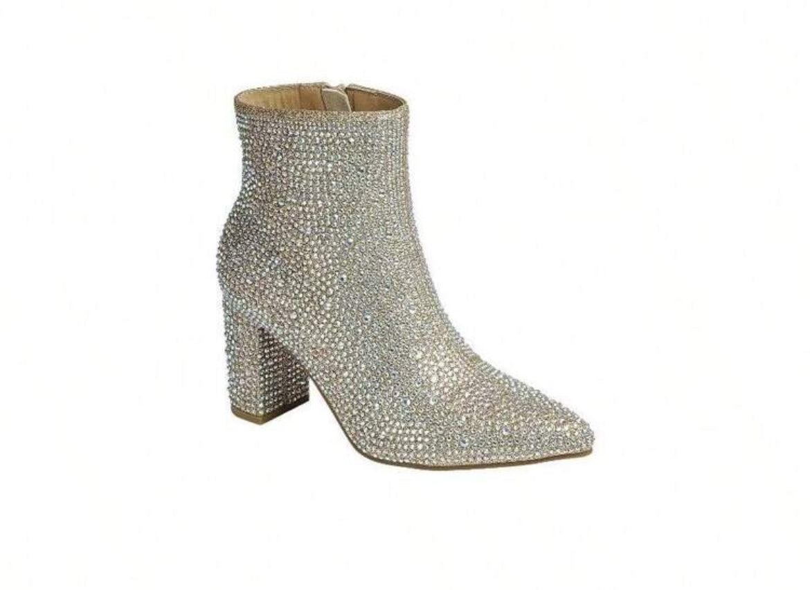 “Giselle” Rhinestone Booties Forever