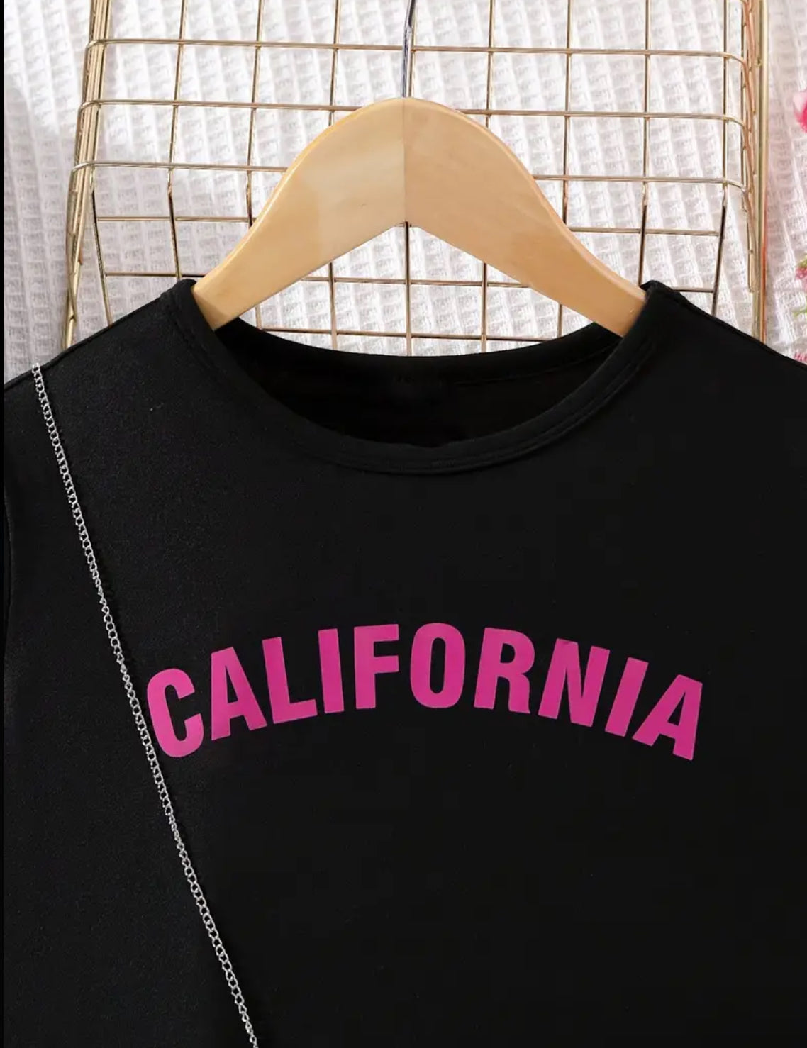 Fustan bluzë “California Girls” + çante me hark, modë e ëmbël