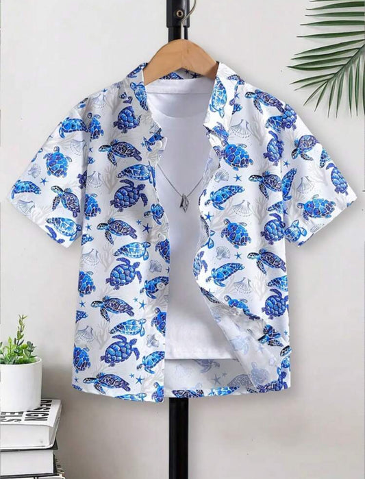 Camisa informal de manga corta “Summer Turtle” 2024