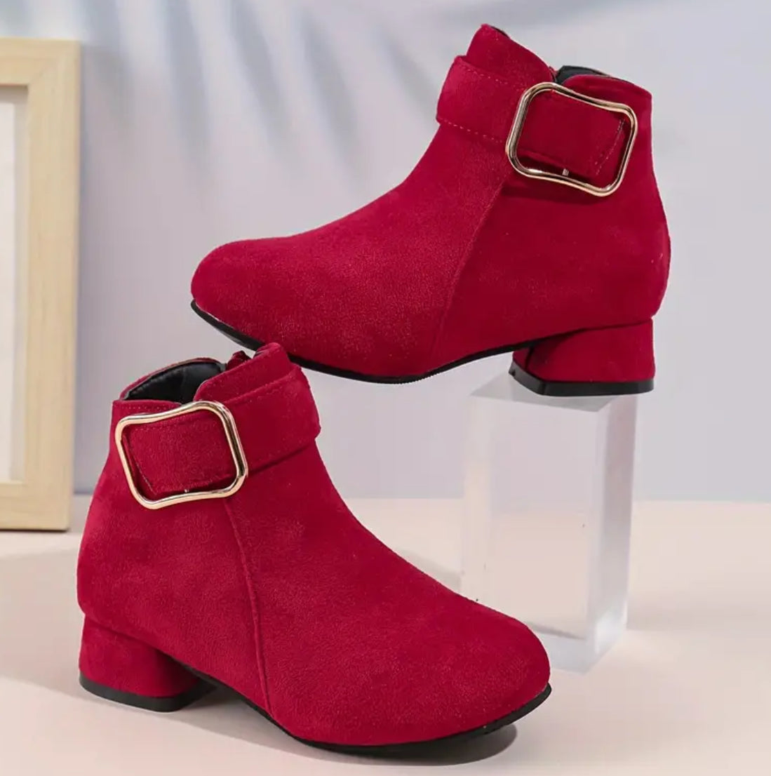 “Fashionable Girls” High-heeled Zipper Boots - Lightweight & Slip-resistant for Everyday Wear