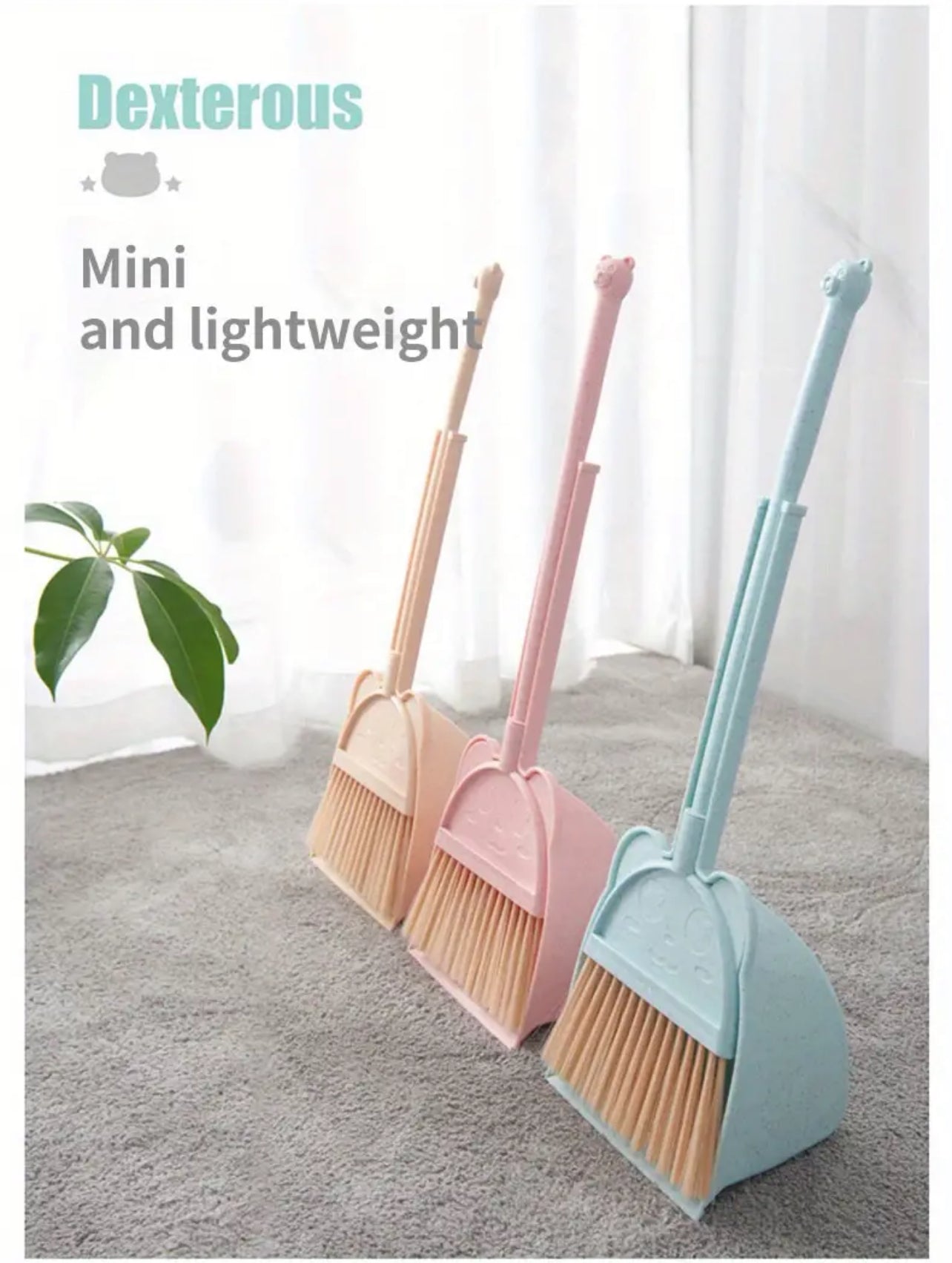Clean Your Home in Style with this Mini Broom & Dustpan Set!