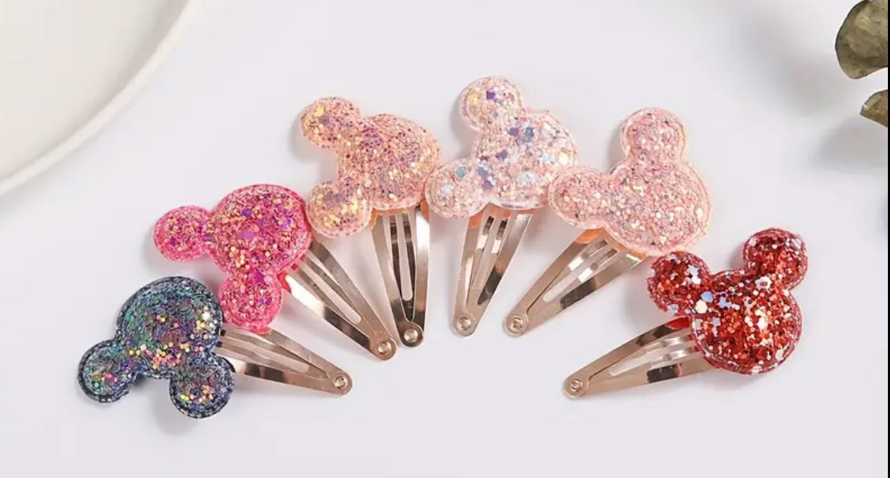 Accesorios para el cabello con purpurina de Disney