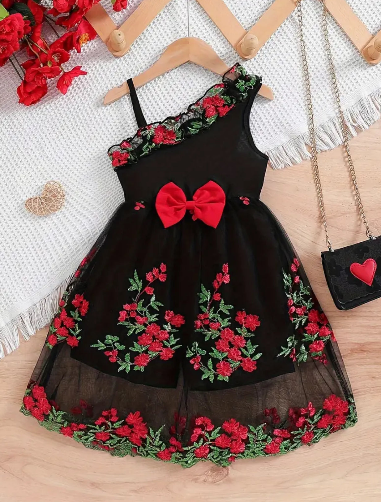 “Fancy Floral” 🌹 One Piece Girls Shorts Dress