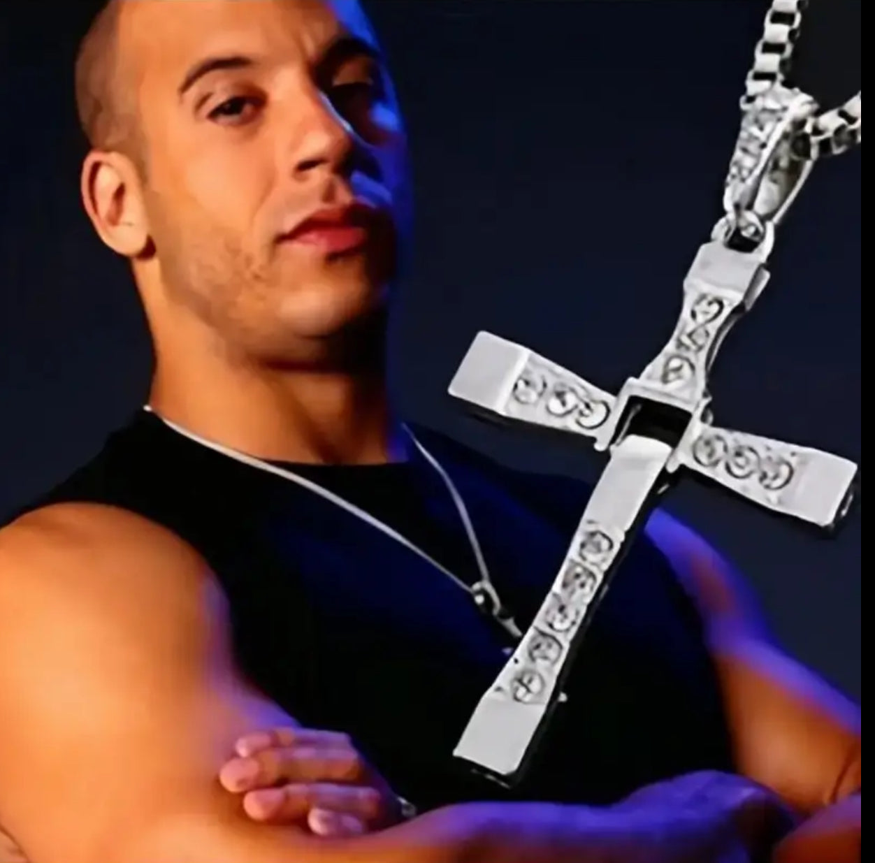 Men's Stainless Steel Cross Pendant