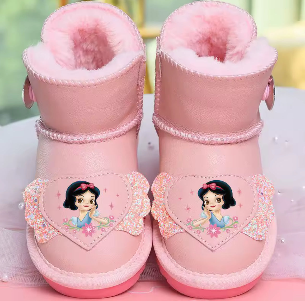 Princess Winter Boots Plush, Warm & Waterproof