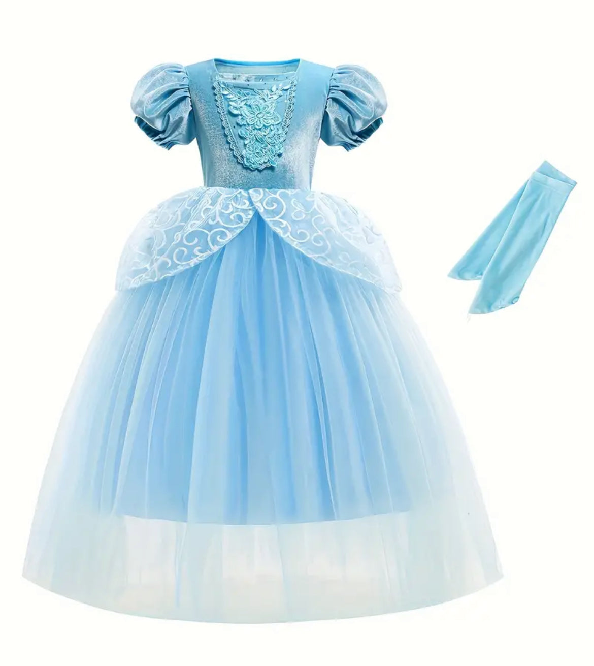 Vestido de princesa de cuento de hadas para niñas, Cenicienta 👑