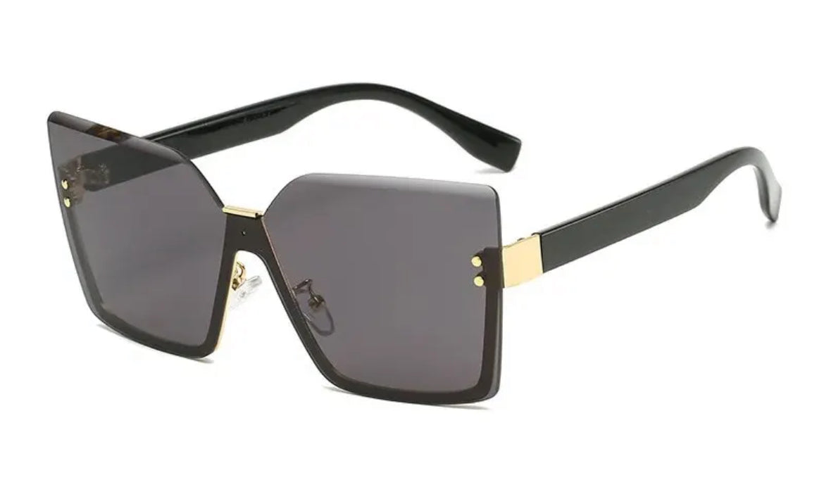 New European And American Style Half-frame Metal Sunglasses