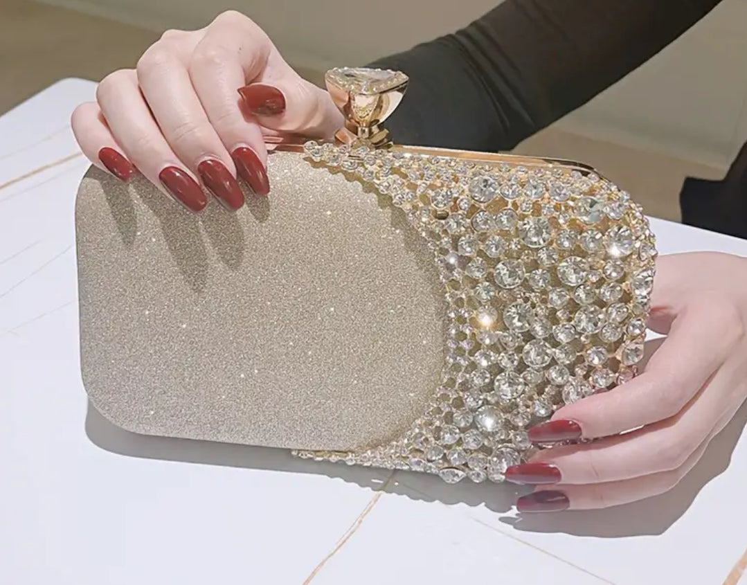 “Vintage Crystal” Beaded Clutch