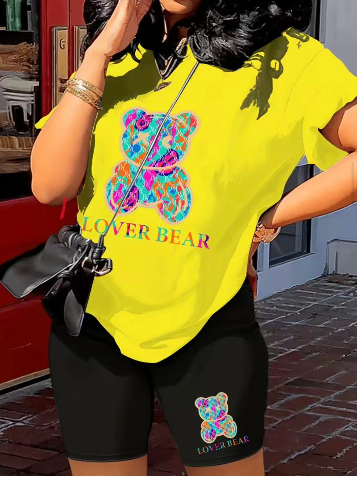 Modish Bear Casual T-Shirt for Women & Teens