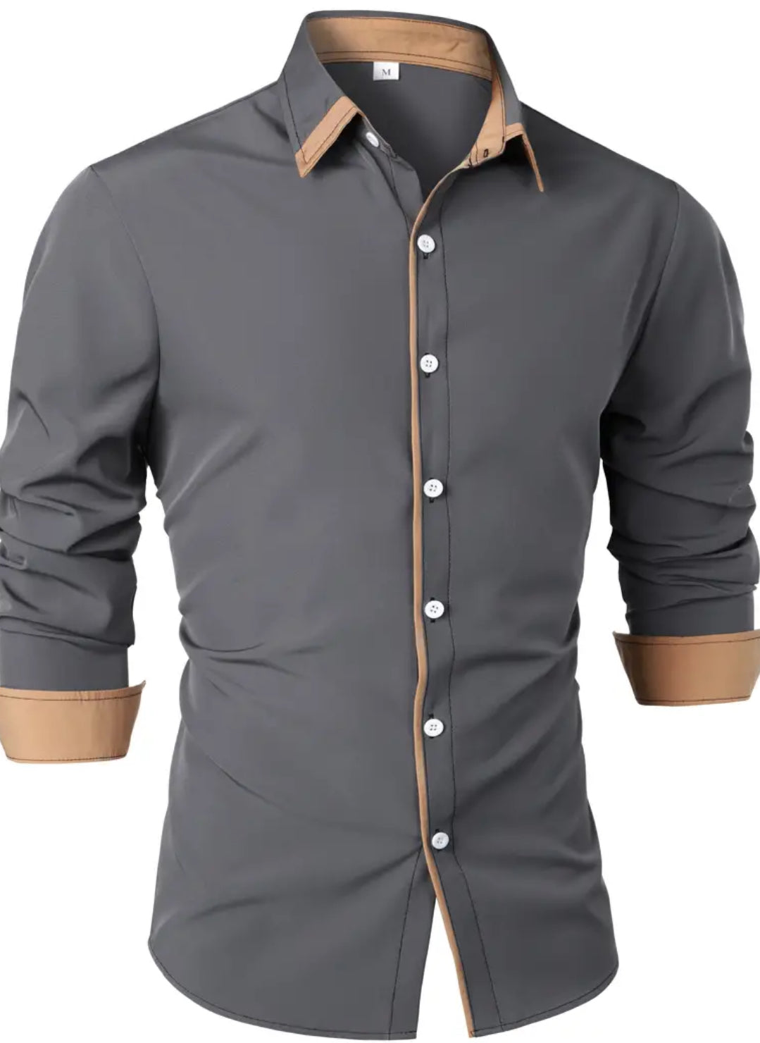 “Sugar Daddy’ Friendsgiving” 🎩 Button-Down Shirt - Long Sleeve, Contrast Detail, Men’s