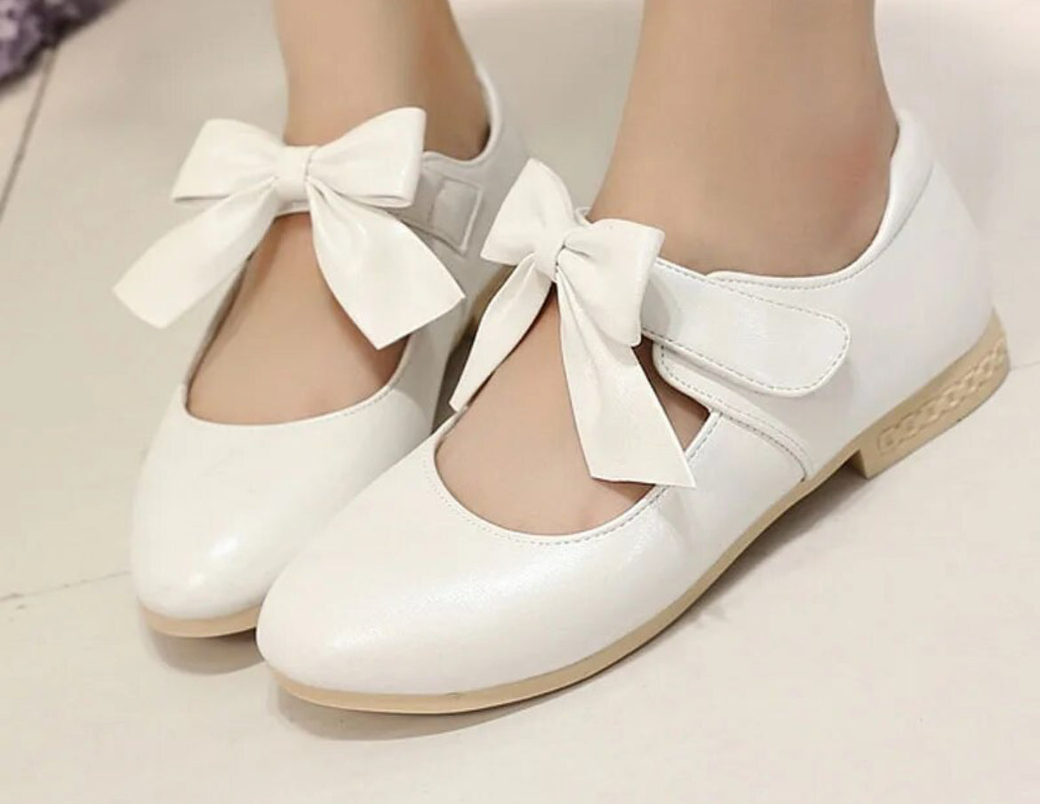 Princess Bow Leather Shoes