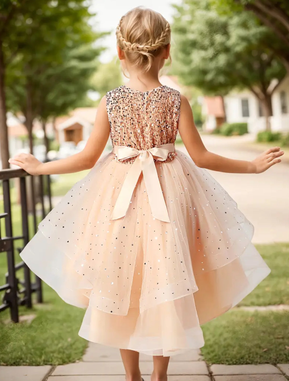 “Sparkling & Divine” Princess Dress With Train, Teens