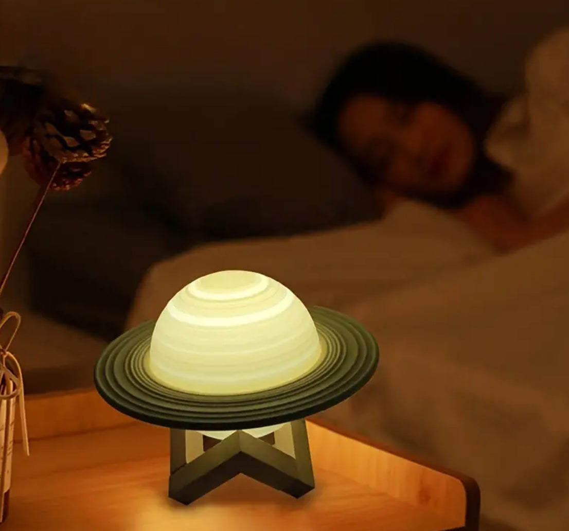 1pc Saturn Planet, USB Rechargeable Pat Light