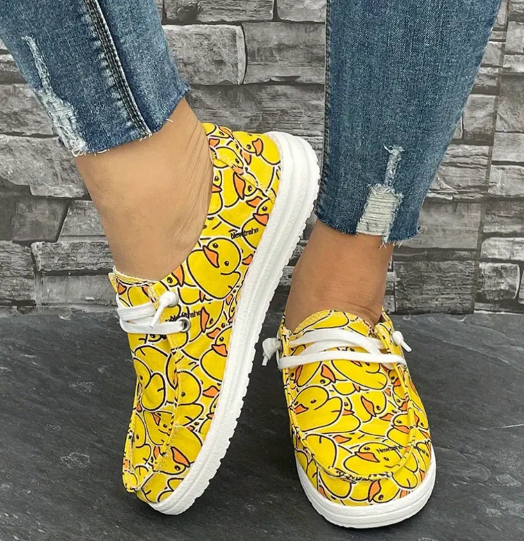 “You Got Ducked” High-quality canvas women's shoes