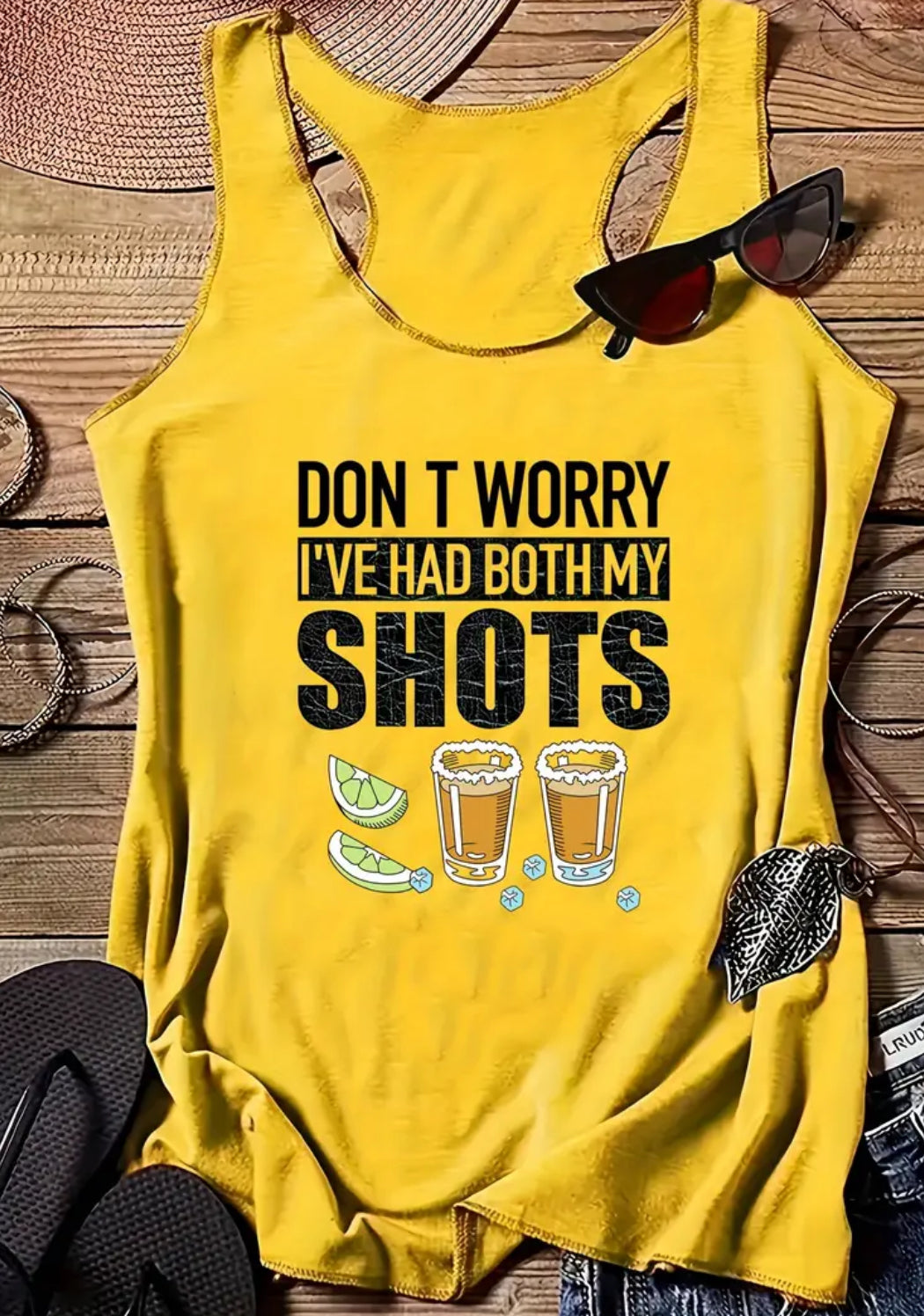 “Don’t Worry, I’ve had both shots” Loose Tank Top, Women’s