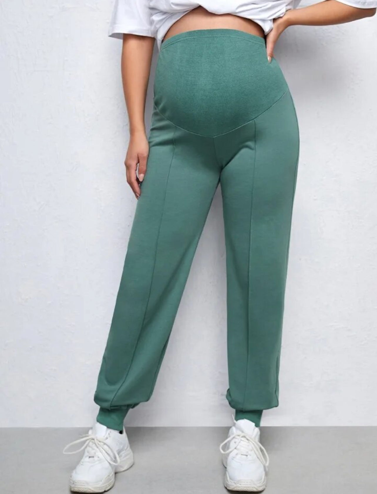 New Solid Color Maternity Jogger Pants, Comfort Pregnant Belly Pants, Belly Bumps 🌟🌙 Collection