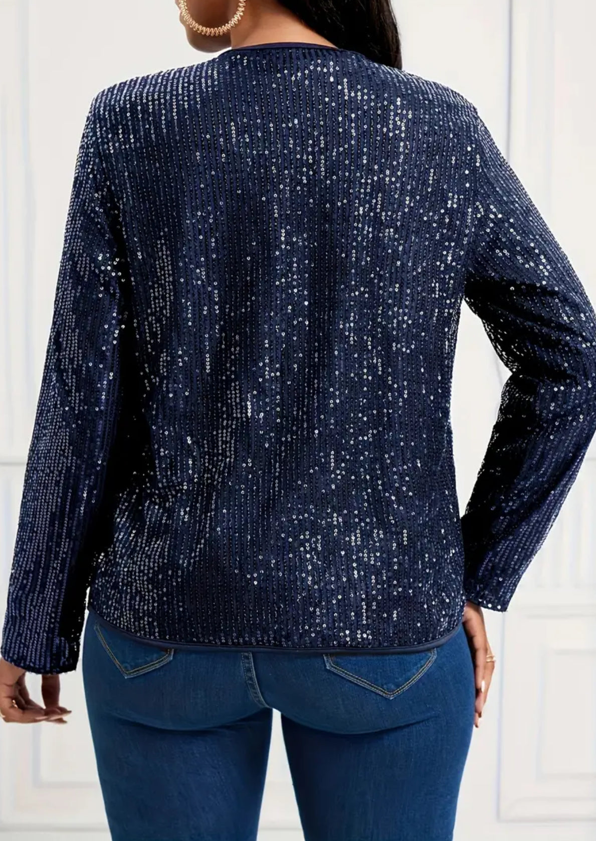 “Bling Jacket” Sequined Casual Long Sleeve Outerwear