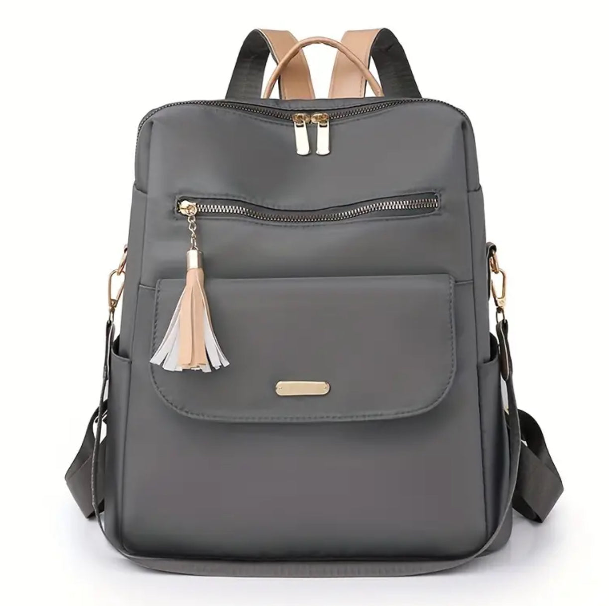 Tassel Decor Commuter, Casual Two-way Shoulder Bag