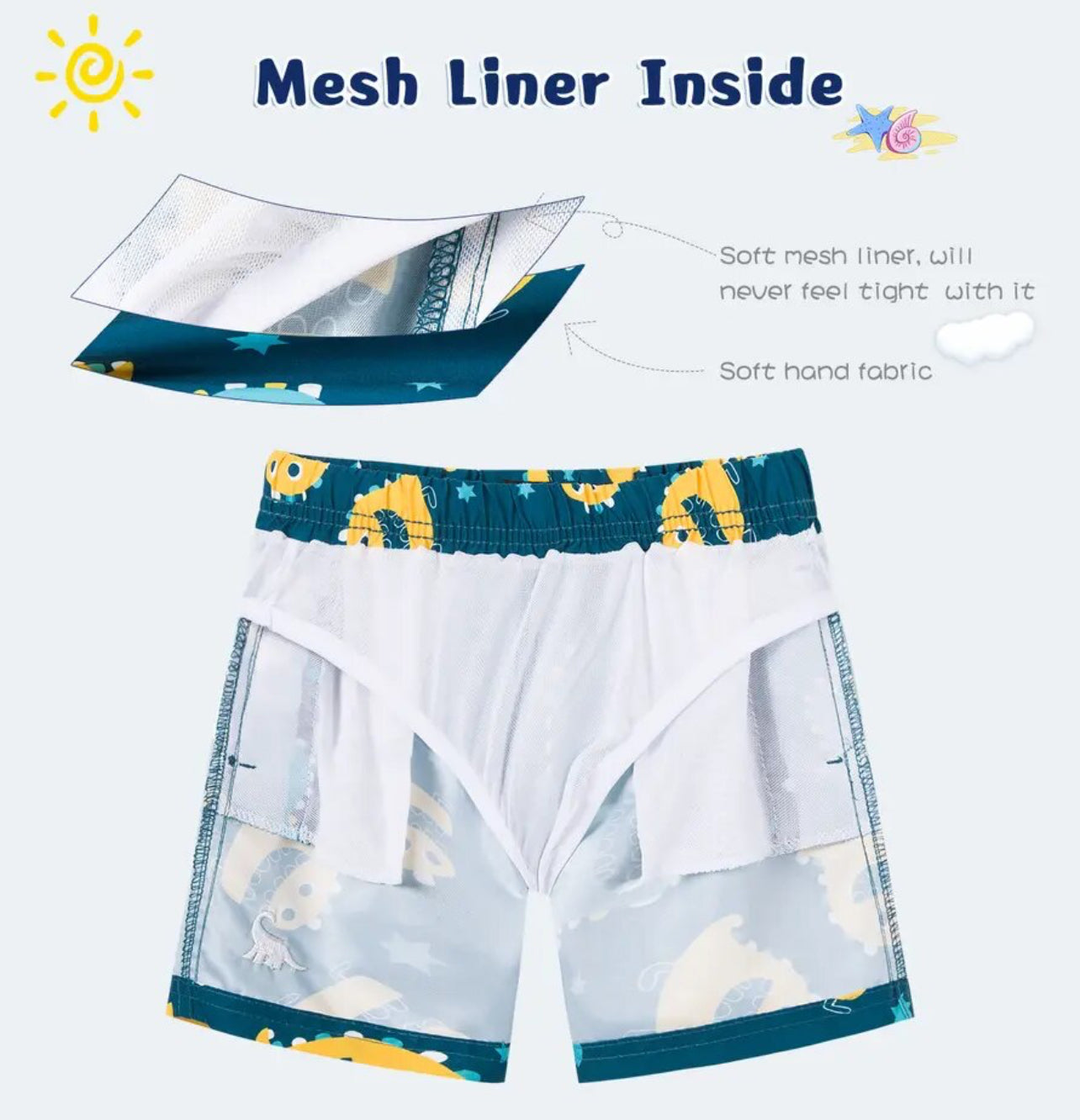 Waves, Boys Swim Trunks