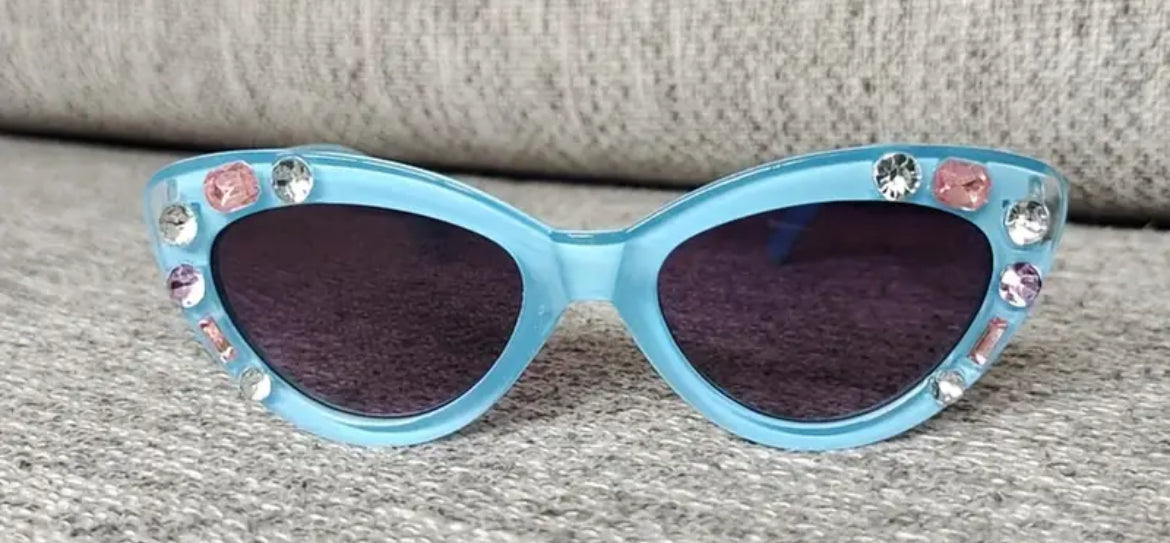 Gafas de moda con diamantes Y2K para niñas, gafas de moda para niños