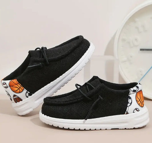 “Hoops” Casual Comfortable Slip On Loafer Shoes For Boys