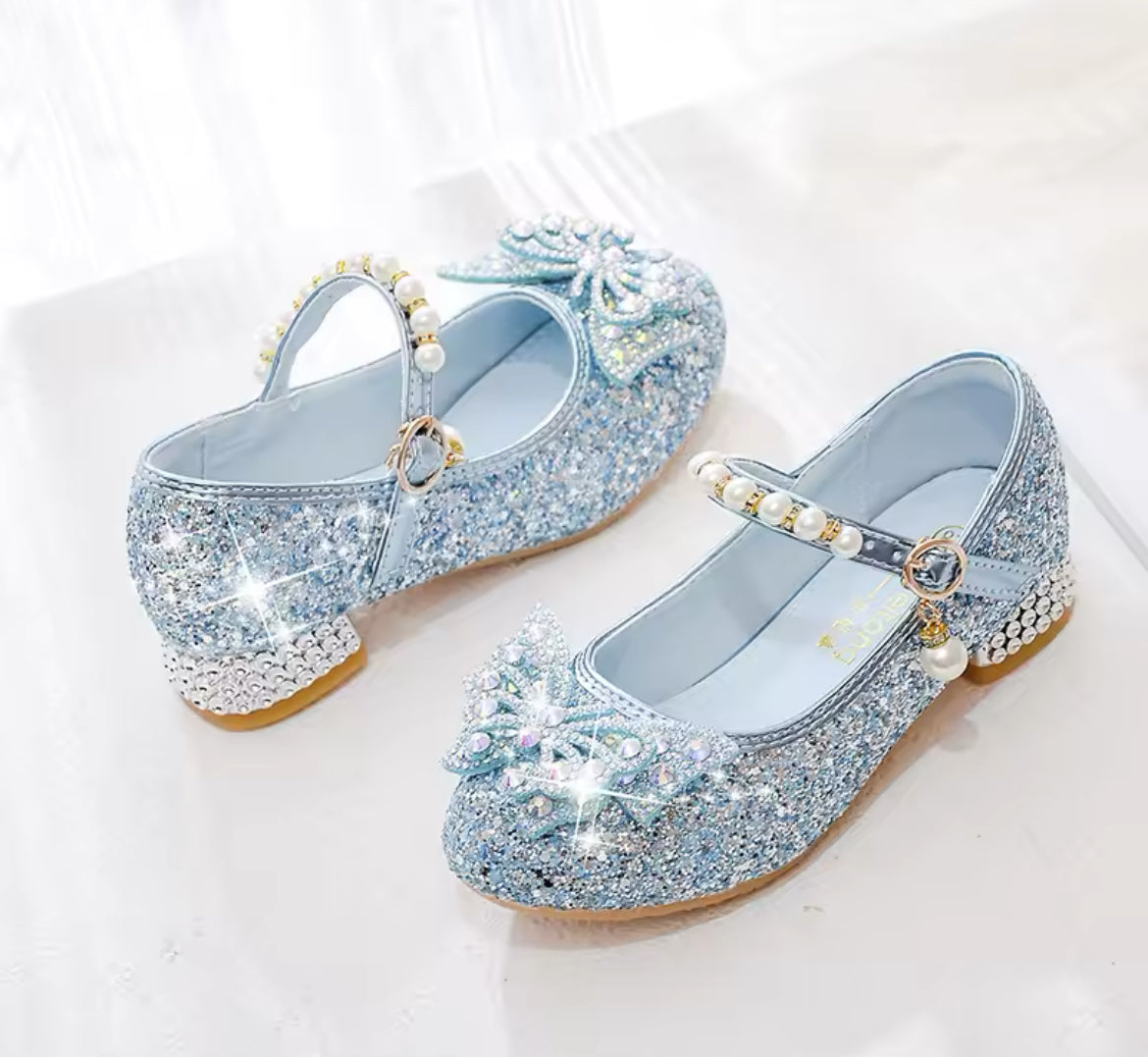 Butterflies & Glitter Crystals Girls Shoes