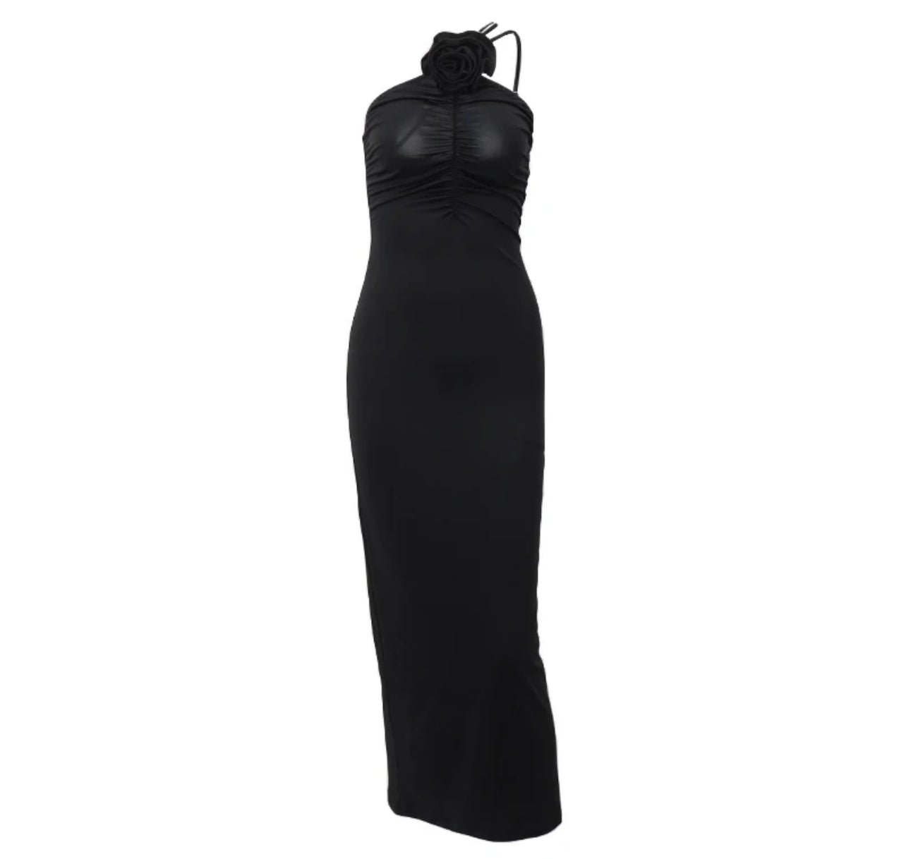 Backless French Retro Evening Dress