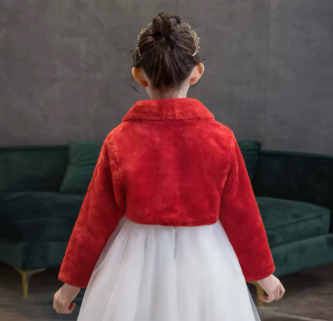 Plush Little Princess Cloak, Long Sleeve Shawl