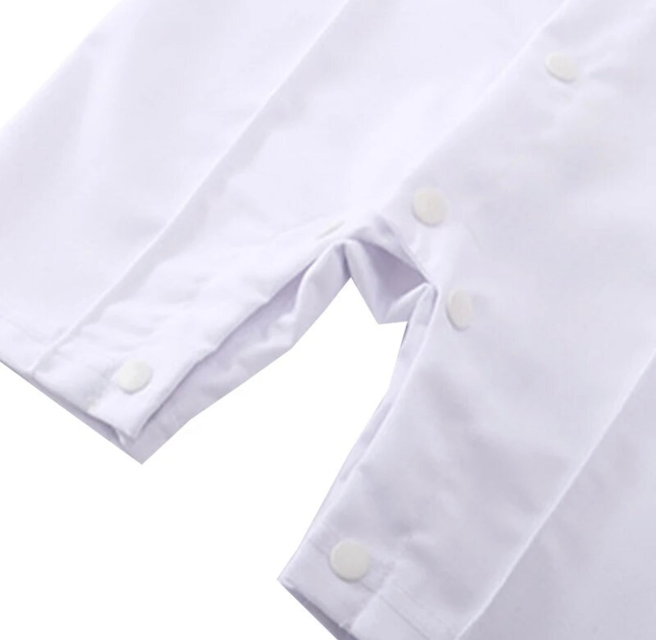 0-24 Months Baby Boys Formal Suit, White Romper, Tie
