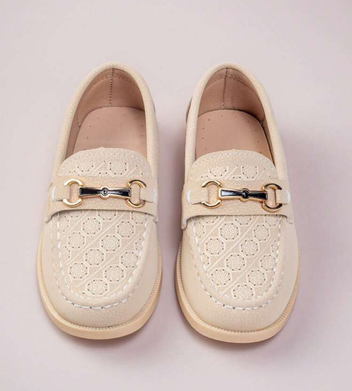 Boys Carved “Cream Casual” Loafers