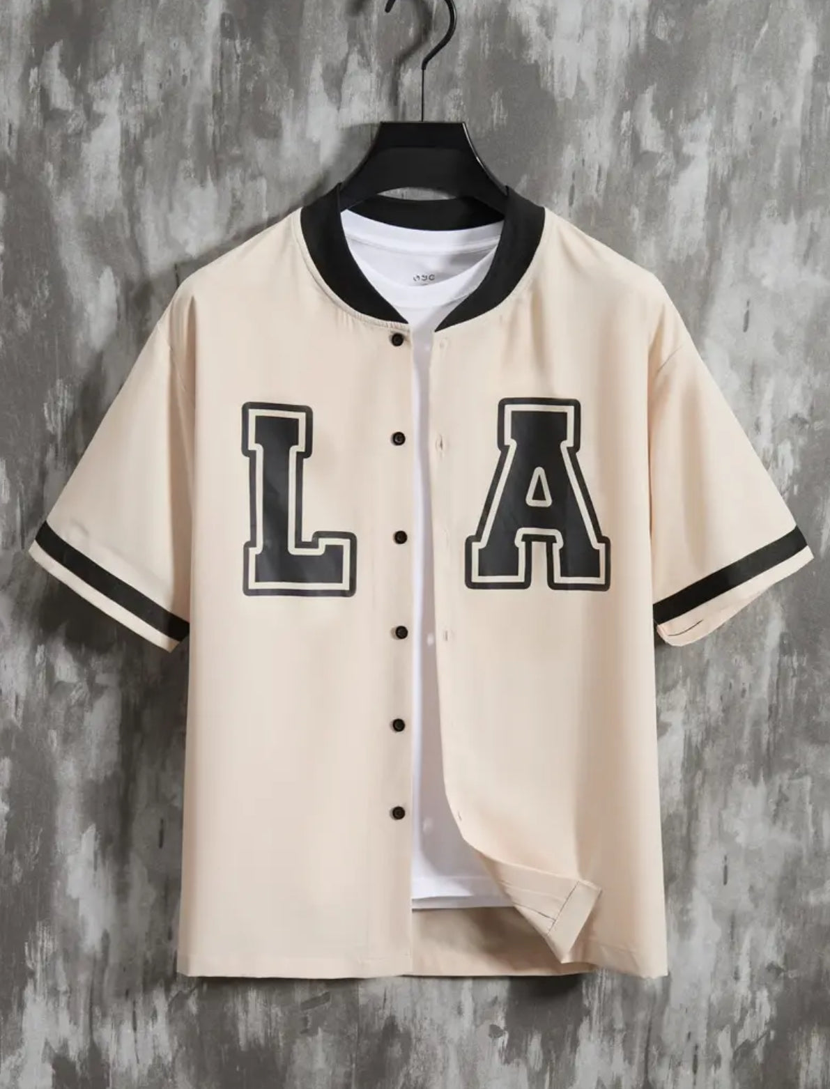 Men's Stylish Baseball Jersey, Short Sleeve, Casual, Lightweight Fabric