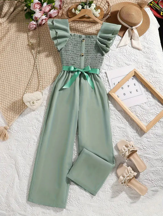 Sage Jumpsuit For Girls