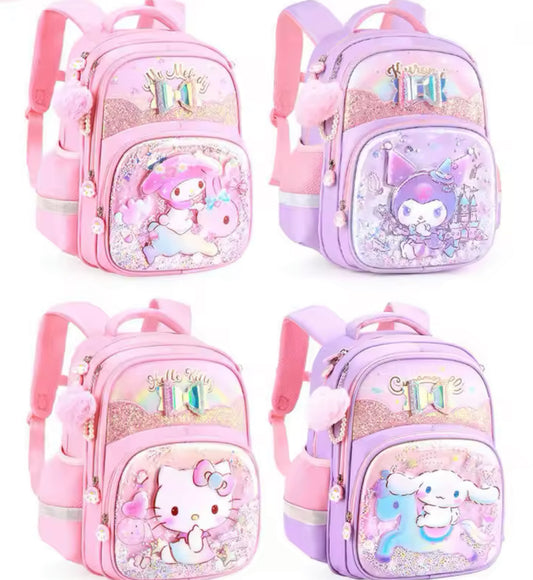 💞 Hello Kitty”  School Bag Kawaii Kuromi & Friends