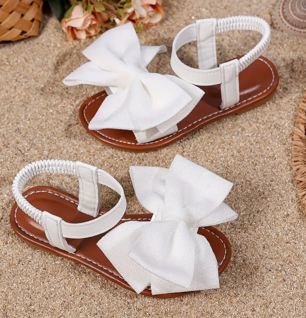 Girls ‘HEATHER’ Chic Bow Beach Sandals