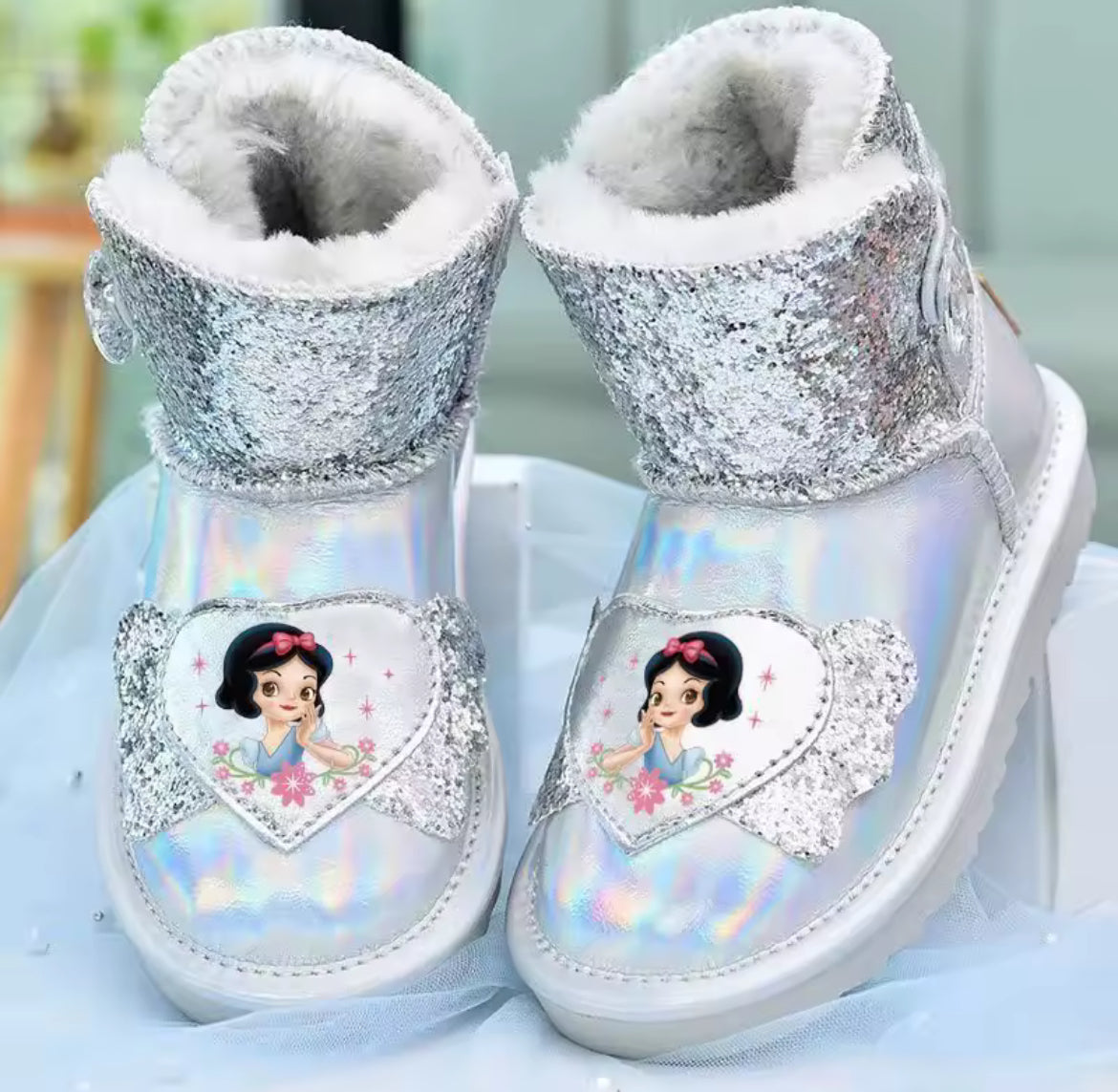 Princess Winter Boots Plush, Warm & Waterproof