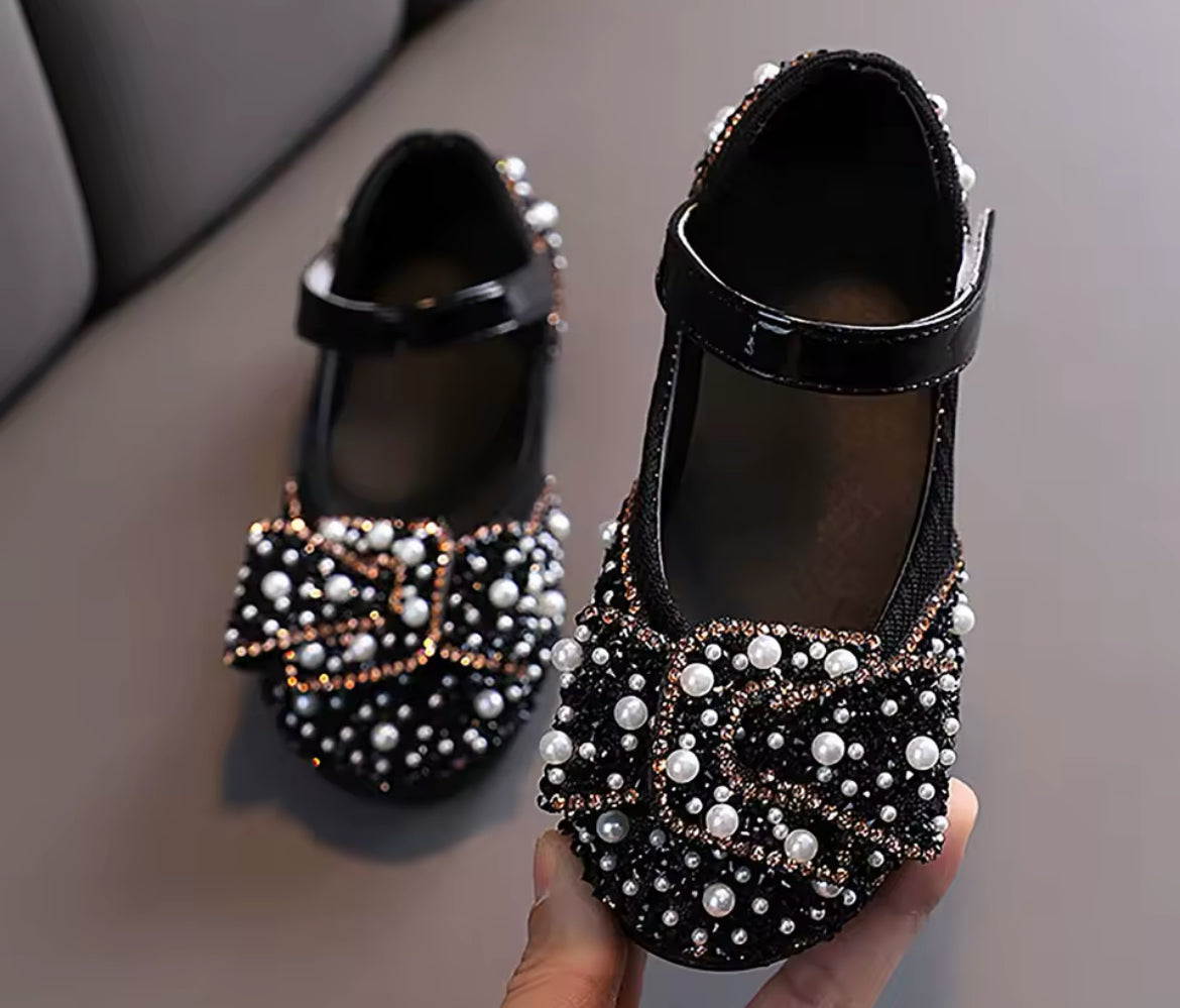 Girls ’Shine’ Pearl Rhinestones  Glam ✨ Shoes