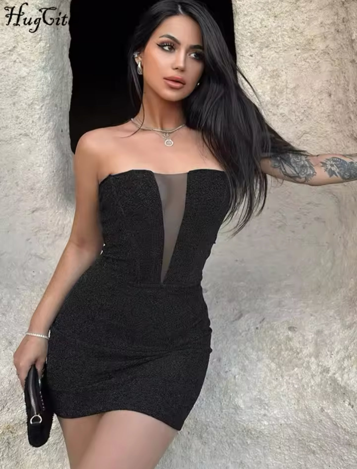 Strapless, Off Shoulder, Sexy Mini Dress