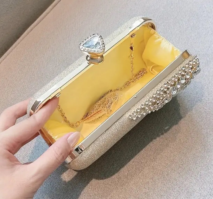 “Vintage Crystal” Beaded Clutch