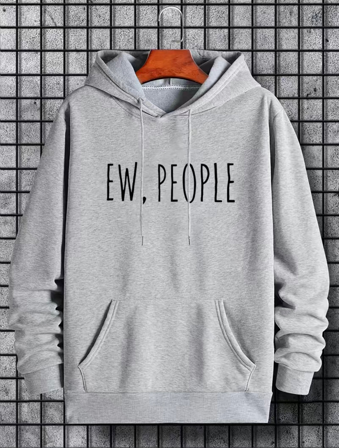 Sudadera con capucha “Ew, People” talla S-2XL para hombre